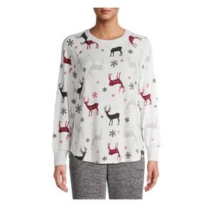 Women's Deer Hacci Pajama Top